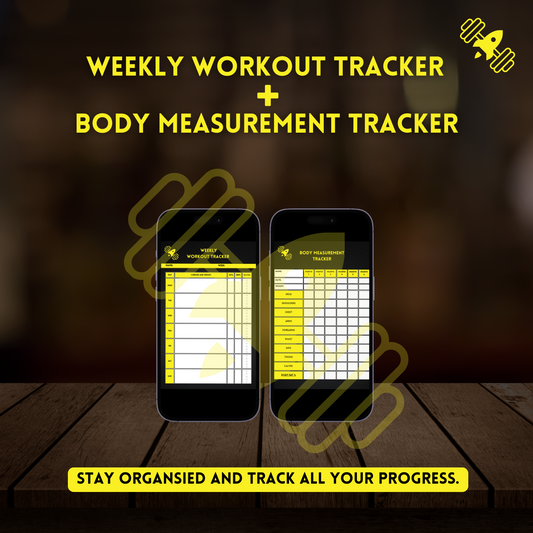 Workout Tracker + Body Measurement Tracker Bundle (PRINTABLE)