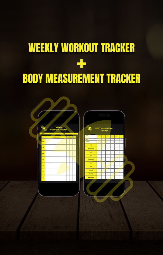 Workout + Body Measurement Tracker Bundle